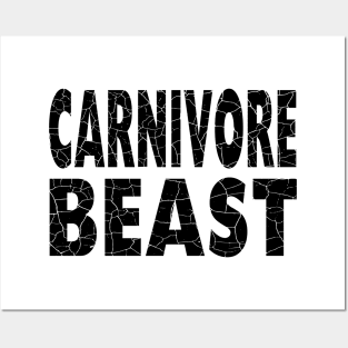 CARNIVORE BEAST Distressed Grunge Style Original Design Posters and Art